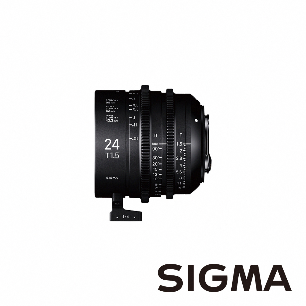 Sigma 適馬 FF High Speed Prime Line 24mm T1.5 全片幅高速定焦系列電影鏡頭 適用 E mount