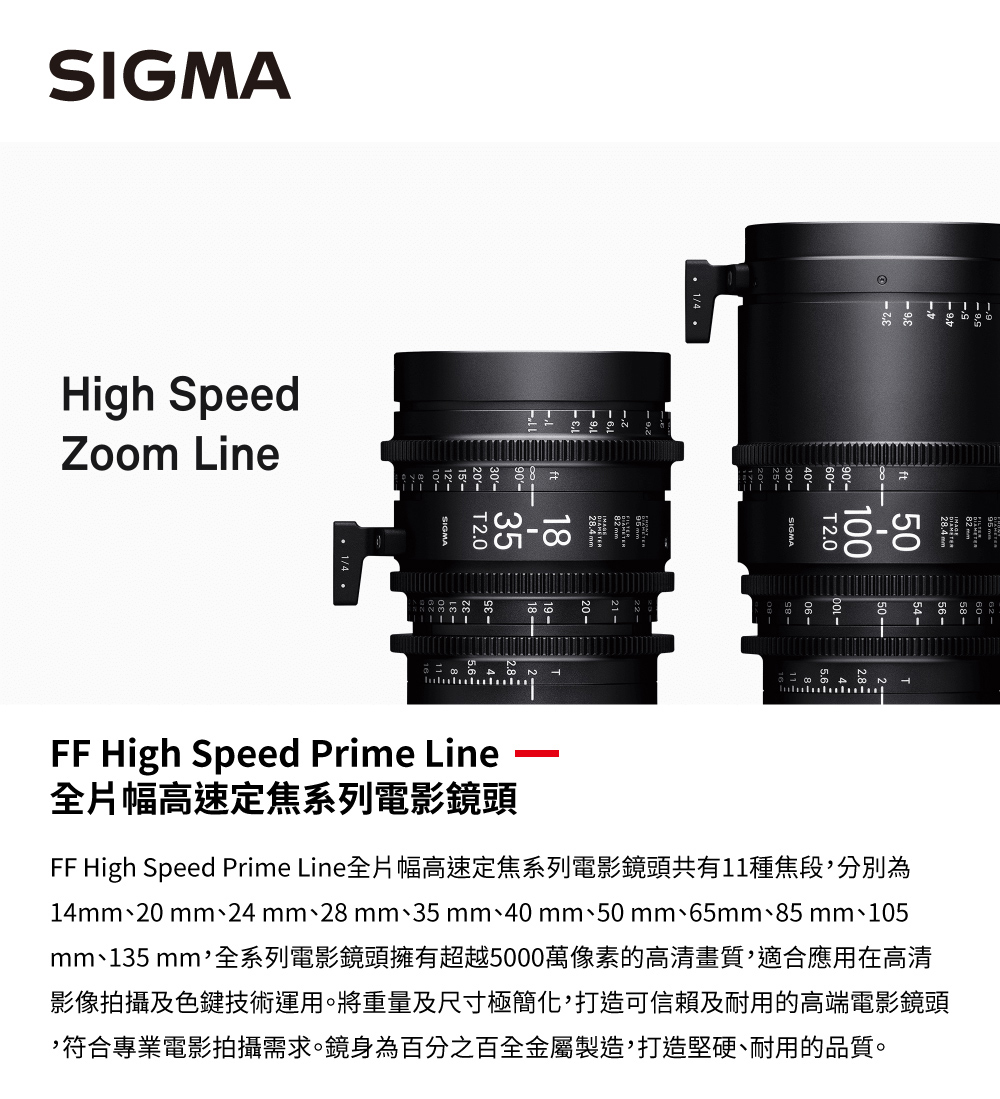 レンズ(単焦点) SIGMA FF High Speed Prime 50mm / T1.5 FF Sigma 50mm T1.5 FF High-Speed Prime (EF Mount, Feet) 311966 B&H
