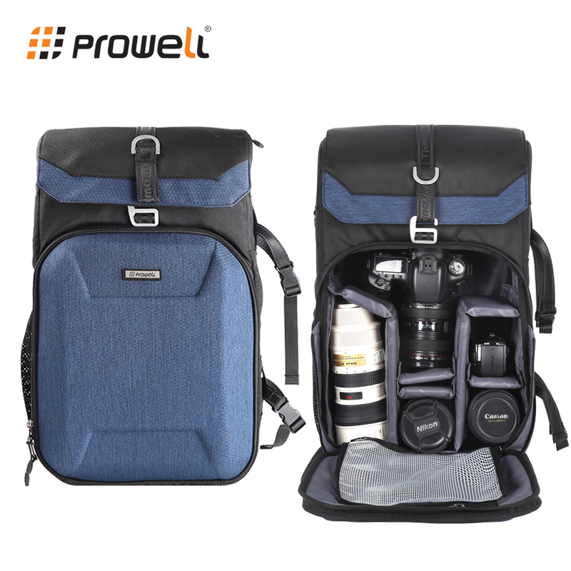 Prowell WIN-22334 兩機多鏡EVA硬殼相機包後背包 相機保護包 專業攝影背包 單眼相機後背包 贈送防雨罩
