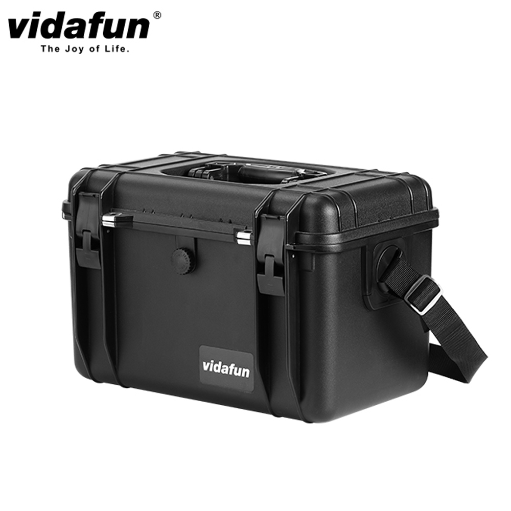 Vidafun V15 防水耐撞提把收納氣密箱 黑色