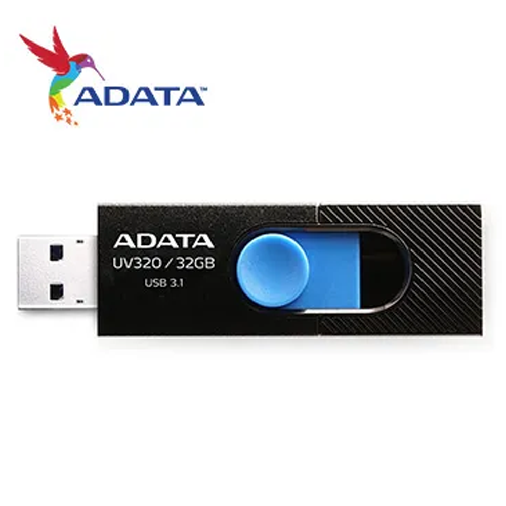 ADATA 威剛 UV320/32GB USB3.1隨身碟(黑)[5入組]