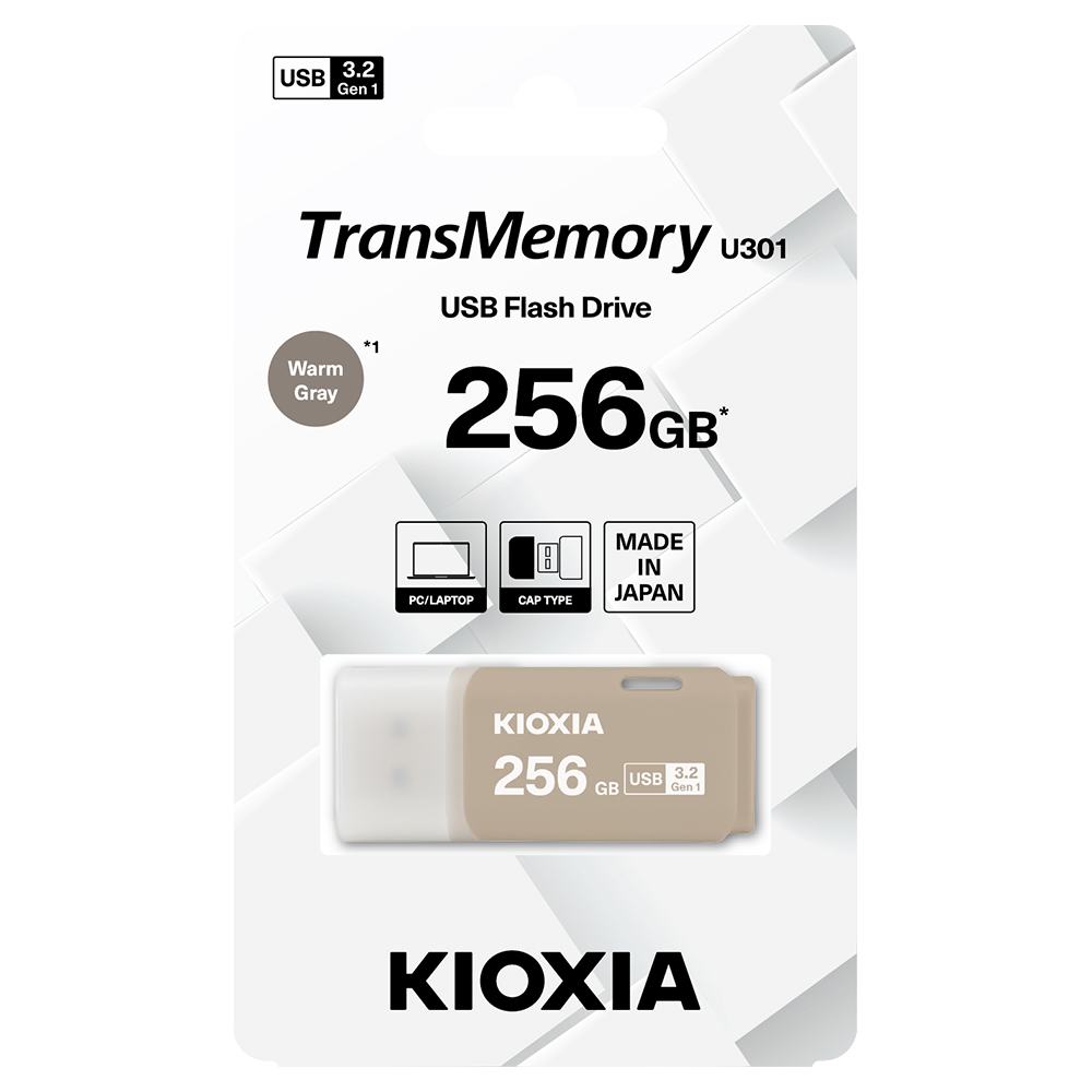 KIOXIA 鎧俠 U301 USB3.2 Gen1 256GB 隨身碟(LU301C256GG4)