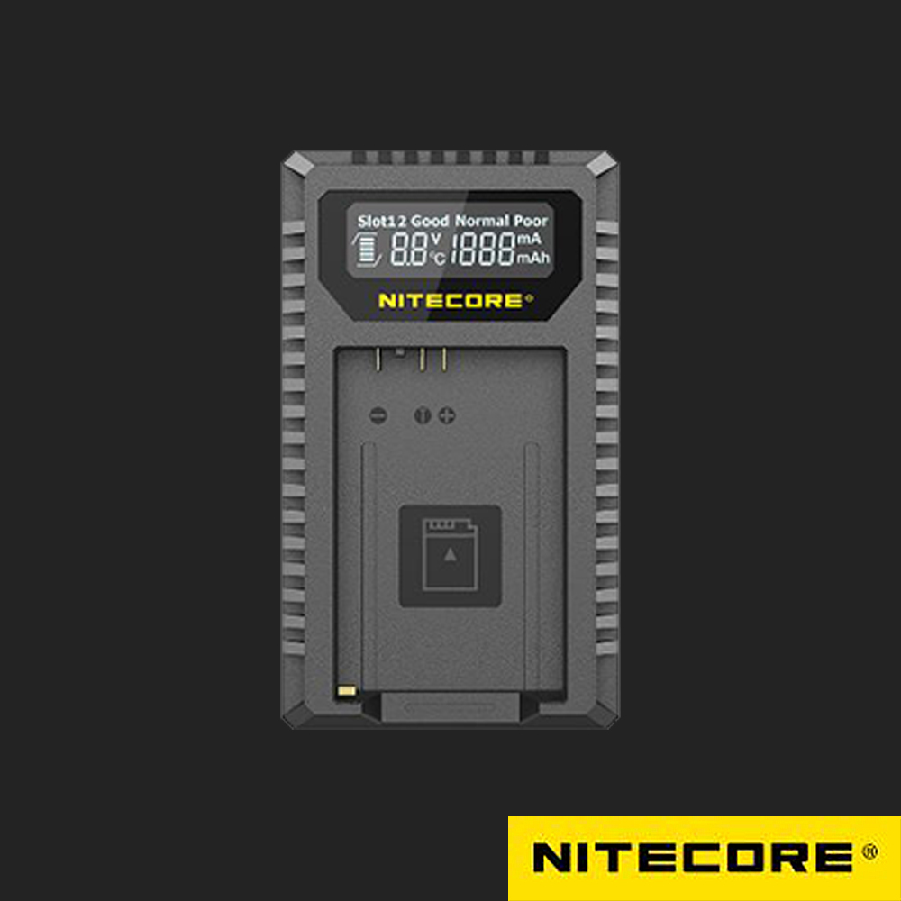 NiteCore 奈特科爾 奈特科爾 UCN5 For LPE-17 USB行動快充QC 液晶雙槽充電器