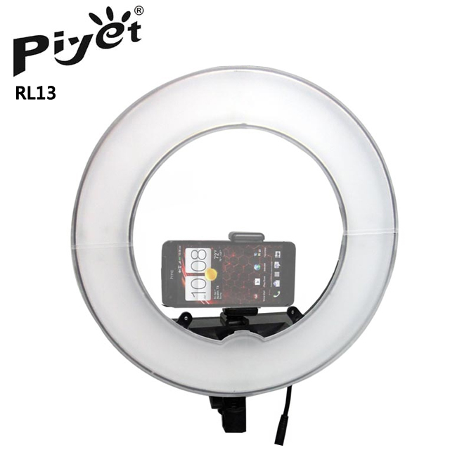 PIYET RL13LED環形攝影燈(送F550鋰電二顆) 臉書FB網路直播主播美容美髮紋鏽補光燈可調色溫可調亮度學校教學