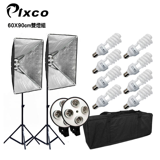 Pixco專業四聯燈60X90cm雙燈組
