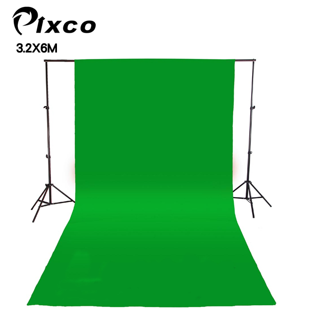 Pixco 拍攝寶優質TC棉背景布3.2X6M-綠色