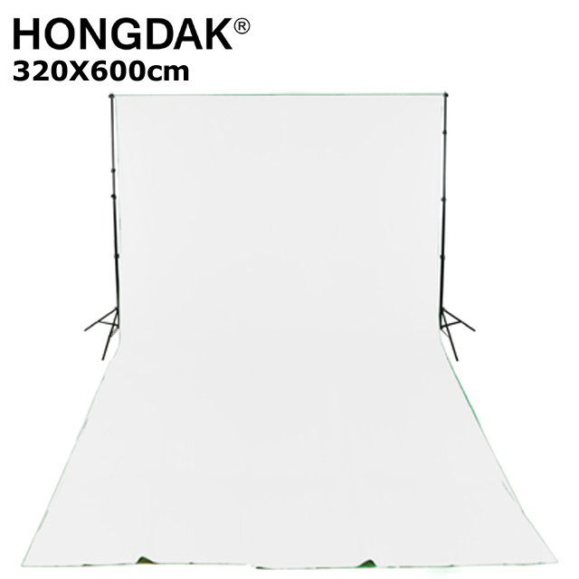 HONGDAK 優質混紡背景布320X600公分-白色