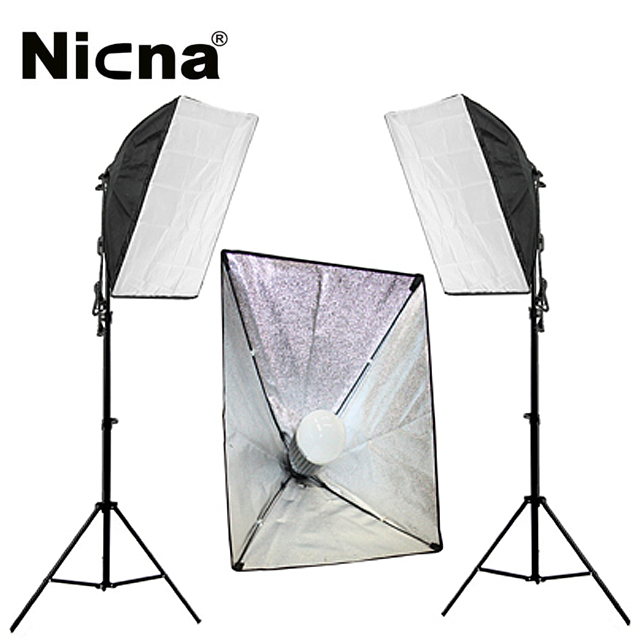 NICNA 5070LED專利無影罩雙燈組N700 無影柔光罩直播短影音拍片樣品作品產品人像翻拍學校教學