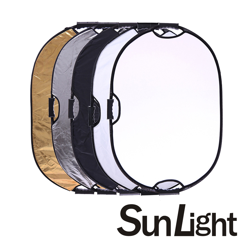 SunLight HOF-0912 90*120cm橢圓型 手持握把五合一反光板