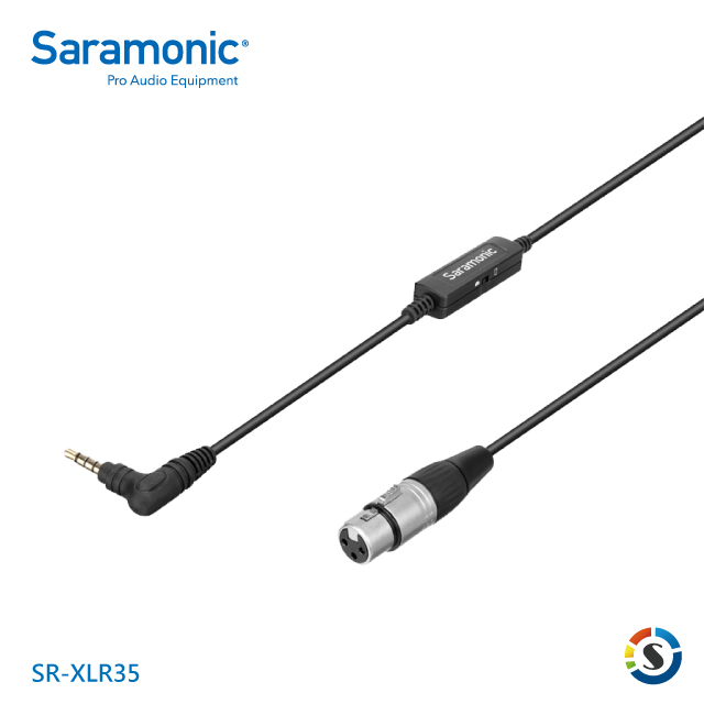 Saramonic 楓笛 XLR轉3.5mm轉接線 SR-XLR35