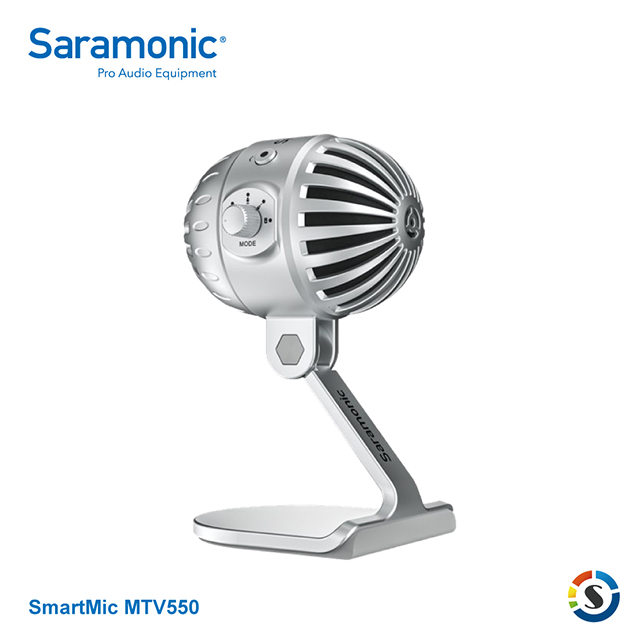 Saramonic 楓笛 桌上型直播麥克風 SmartMic MTV550