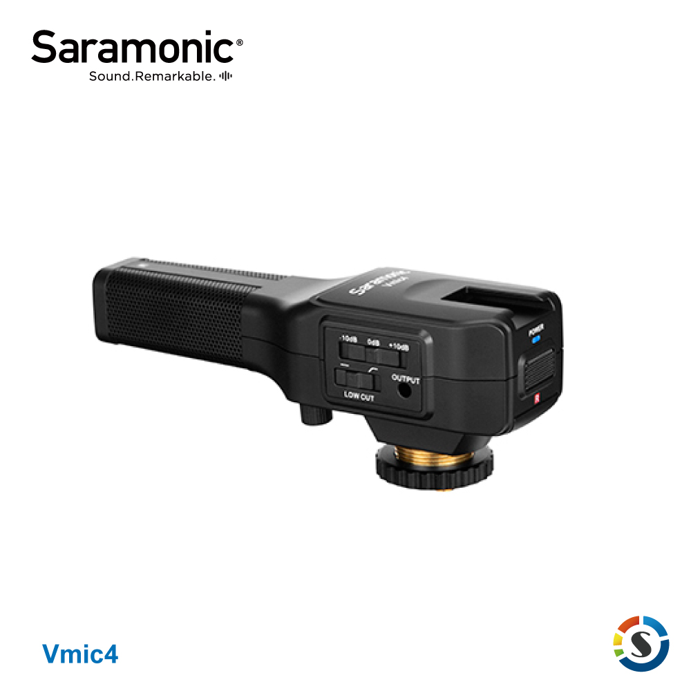 Saramonic 楓笛 超指向電容式相機麥克風 SR-Vmic4
