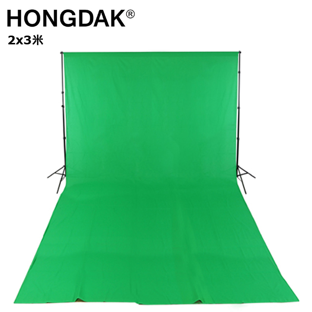HONGDAK 2X3米綠色純棉背景布