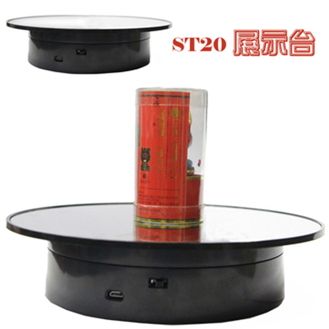 TOPTEC 中型旋轉展示拍攝台ST20鏡面圓盤（黑）
