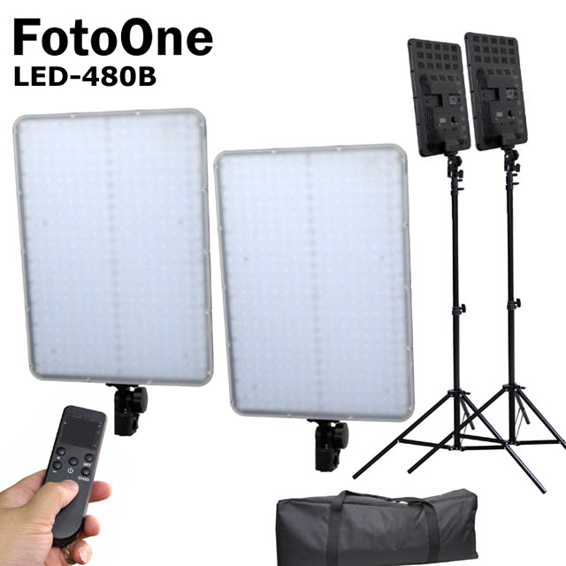 FotoOne LED480B平板燈-雙燈組