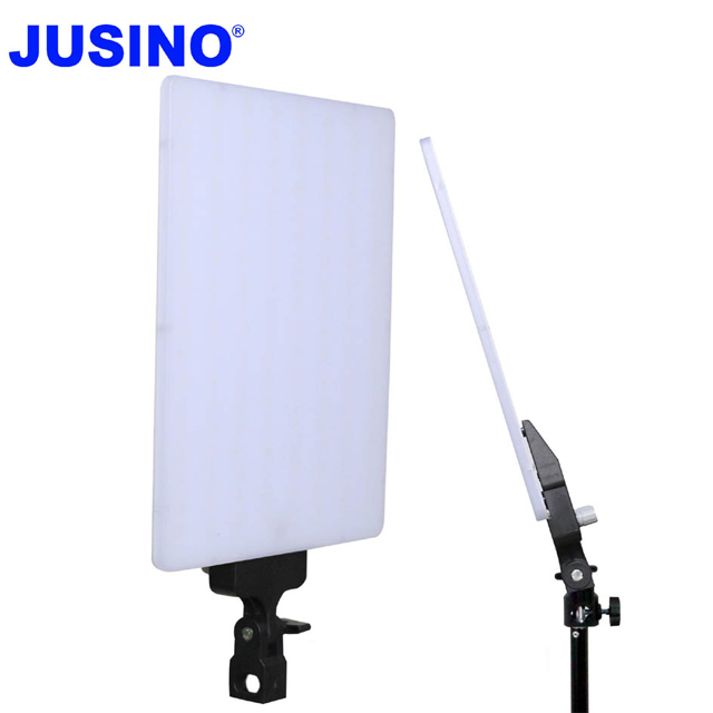 Jusino  LED380C超薄平板攝影燈直播影視持續可裝電池外拍高顯色可調色溫亮度學校教學影片