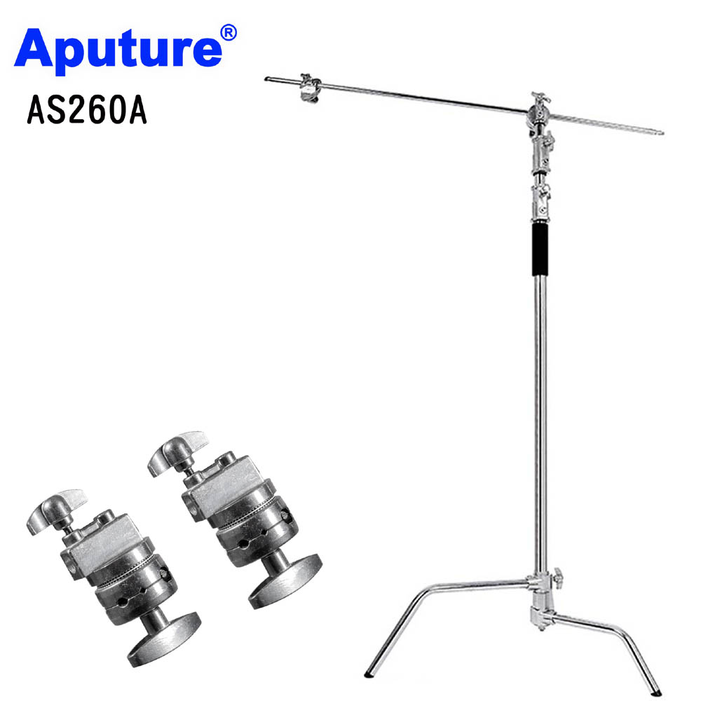 Aputure C-STAND電影燈架AS260A電影C型直播拍片錄影不銹鋼影視魔術腿燈架旗板架懸臂背景架素描美術燈架