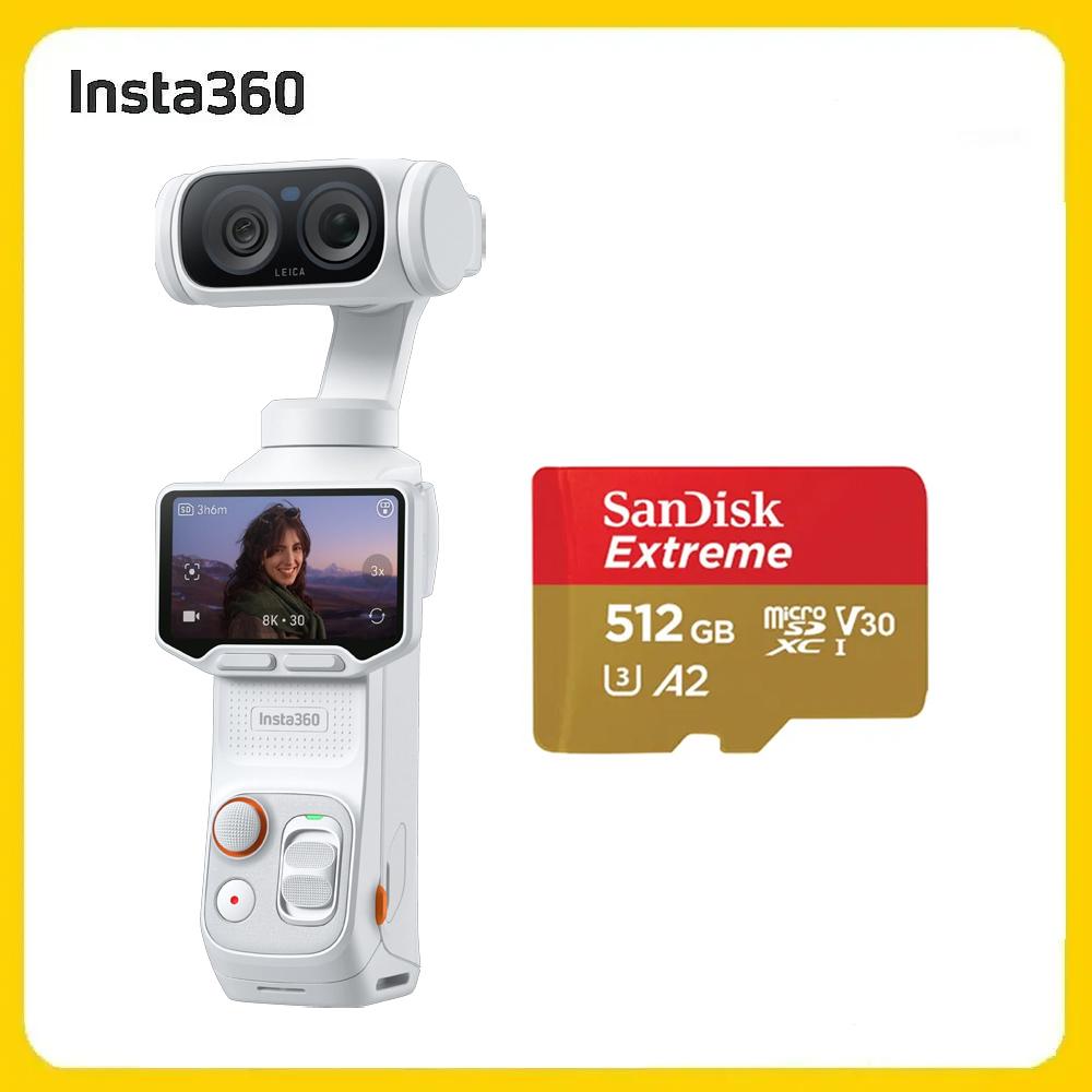 Insta360 Luna Ultra 標準套裝 月光白+SanDisk 512G (先創公司貨)