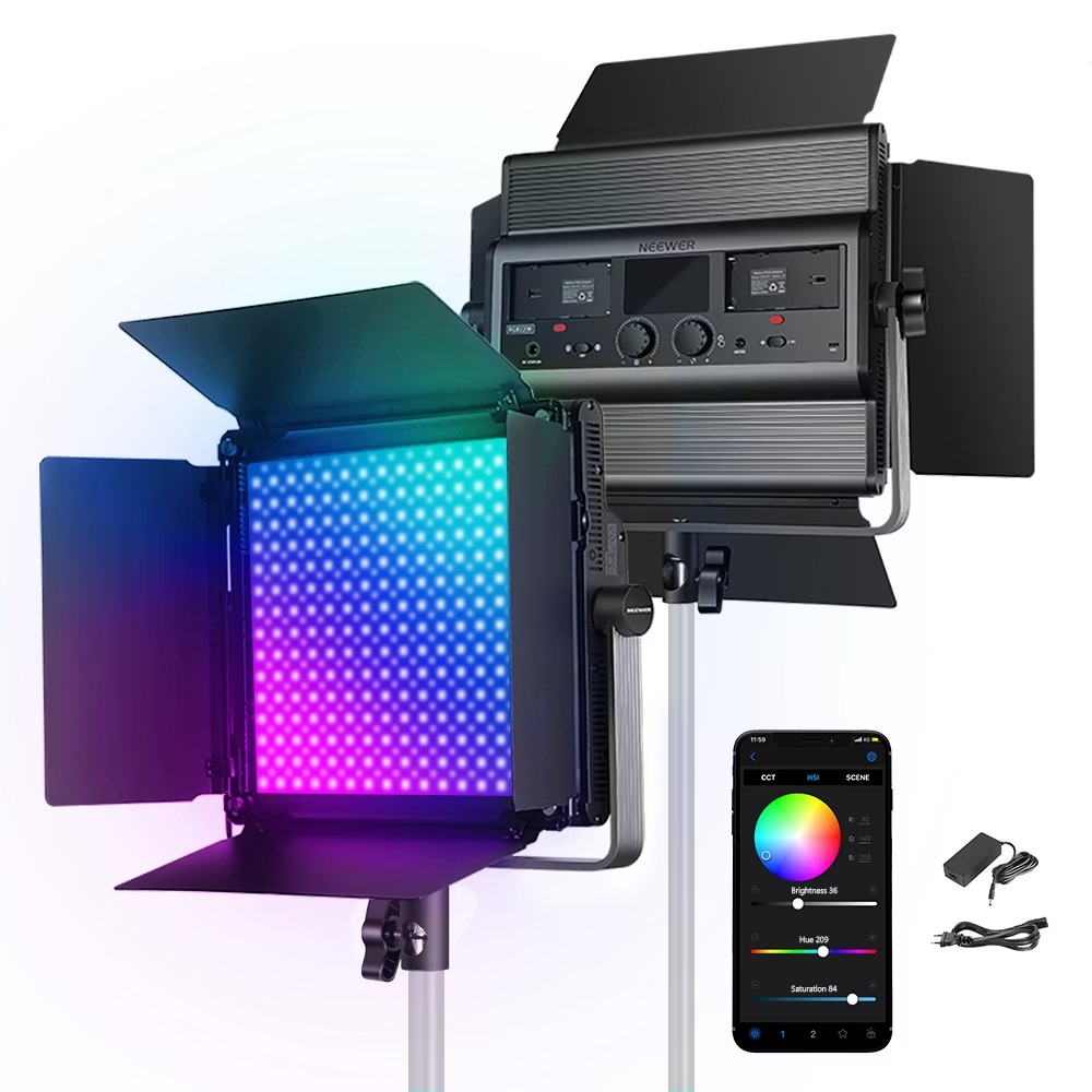 NEEWER 紐爾 RGB-1200 專業影視平板燈