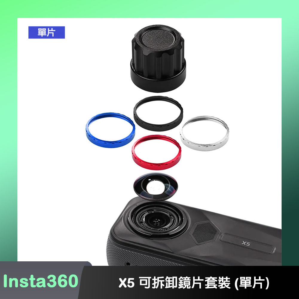 CYNOVA Insta360 X5 可拆卸鏡片套裝 (單片)