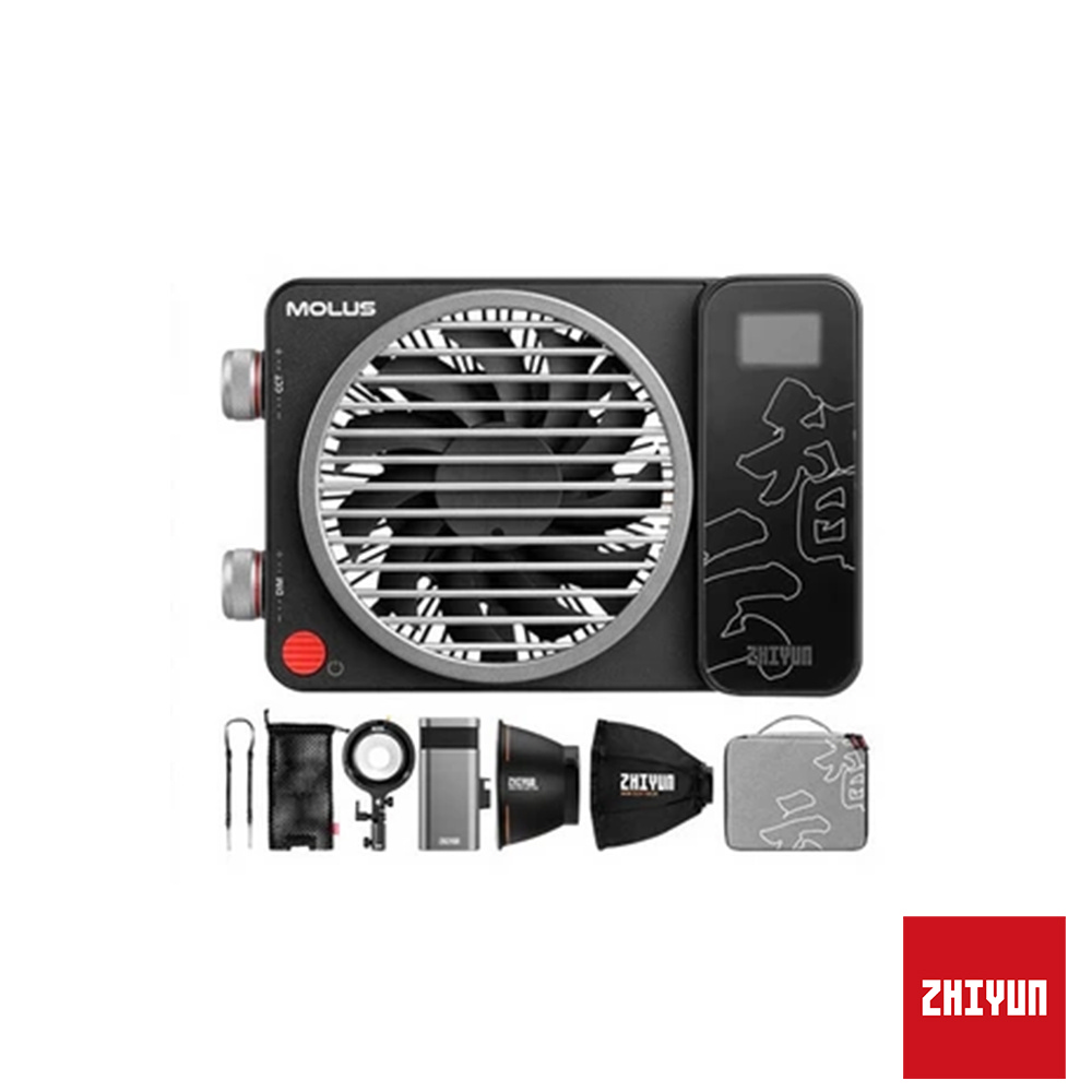 ZHIYUN 智雲 MOLUS X100 PRO 功率王 X100 手持口袋燈 專業套裝版 正成公司貨