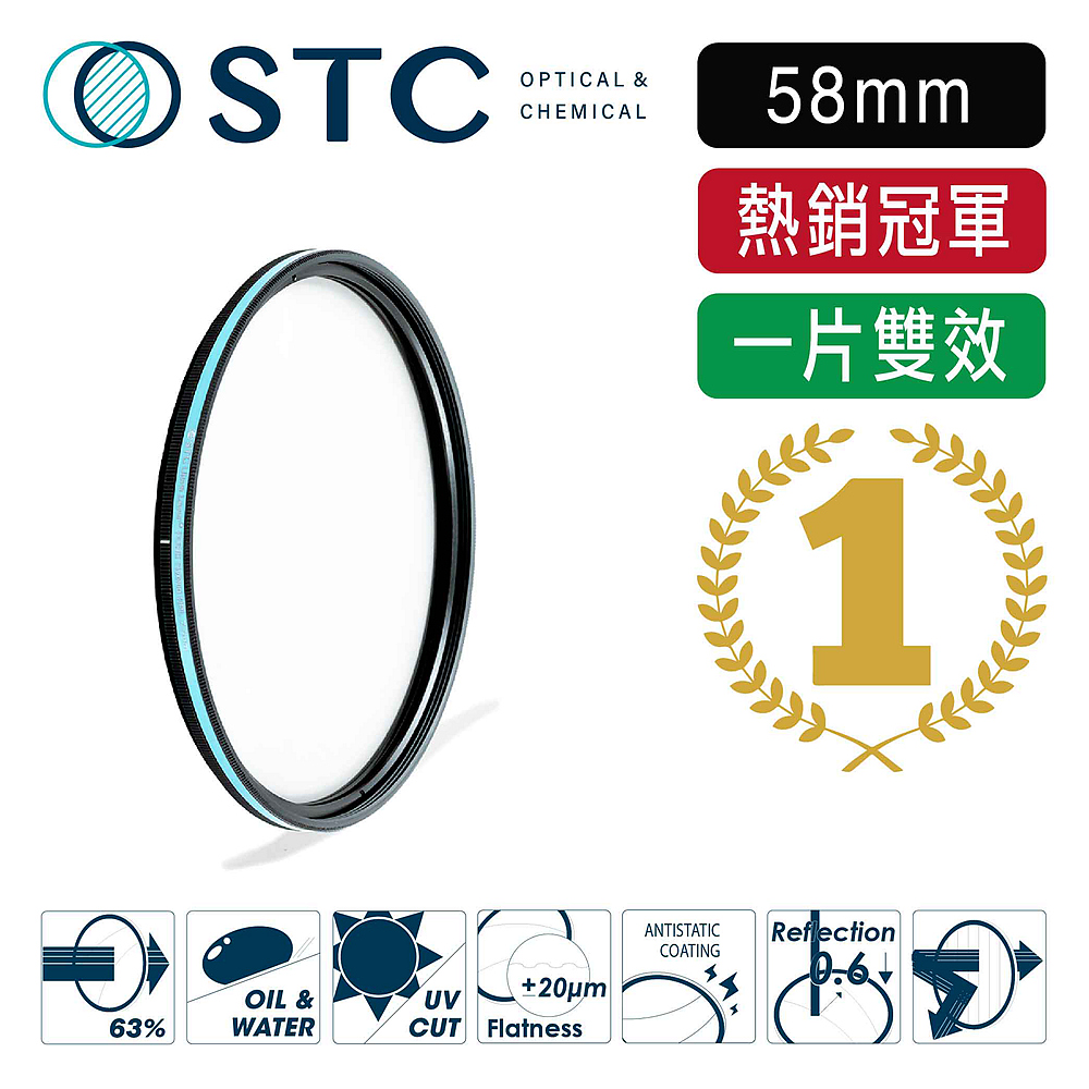 STC [] 全新二代-PURE Hybrid CPL 55mm 純淨極致透光 (-0.5EV) 偏光鏡（其他規格）