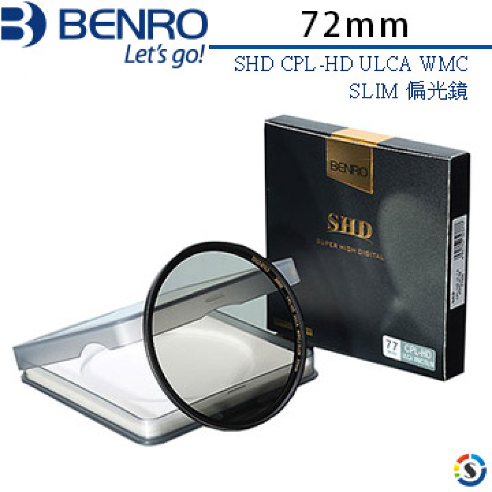 BENRO 百諾 SHD CPL-HD ULCA WMC/SLIM 偏光鏡 72mm