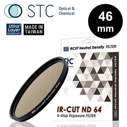 STC IR-CUT ND64 (6-stop) Filter 46mm 零色偏ND64減光鏡