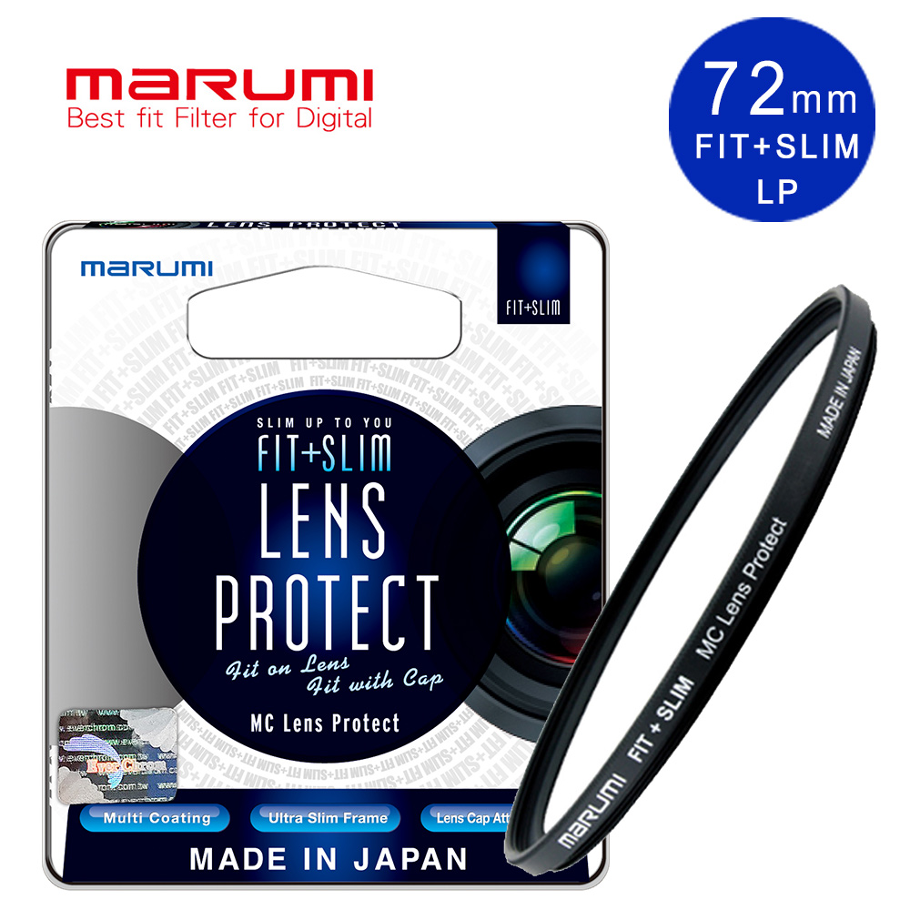 Marumi 日本彩宣總代理FIT+SLIM LP-72mm廣角薄框多層鍍膜保護鏡