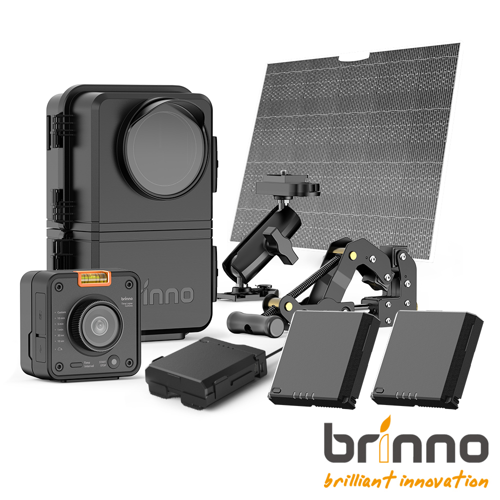 brinno |送基本安裝|Wi-Fi & 4K 建築工程縮時相機套組(太陽能板組)BCC5000+ASP1000P