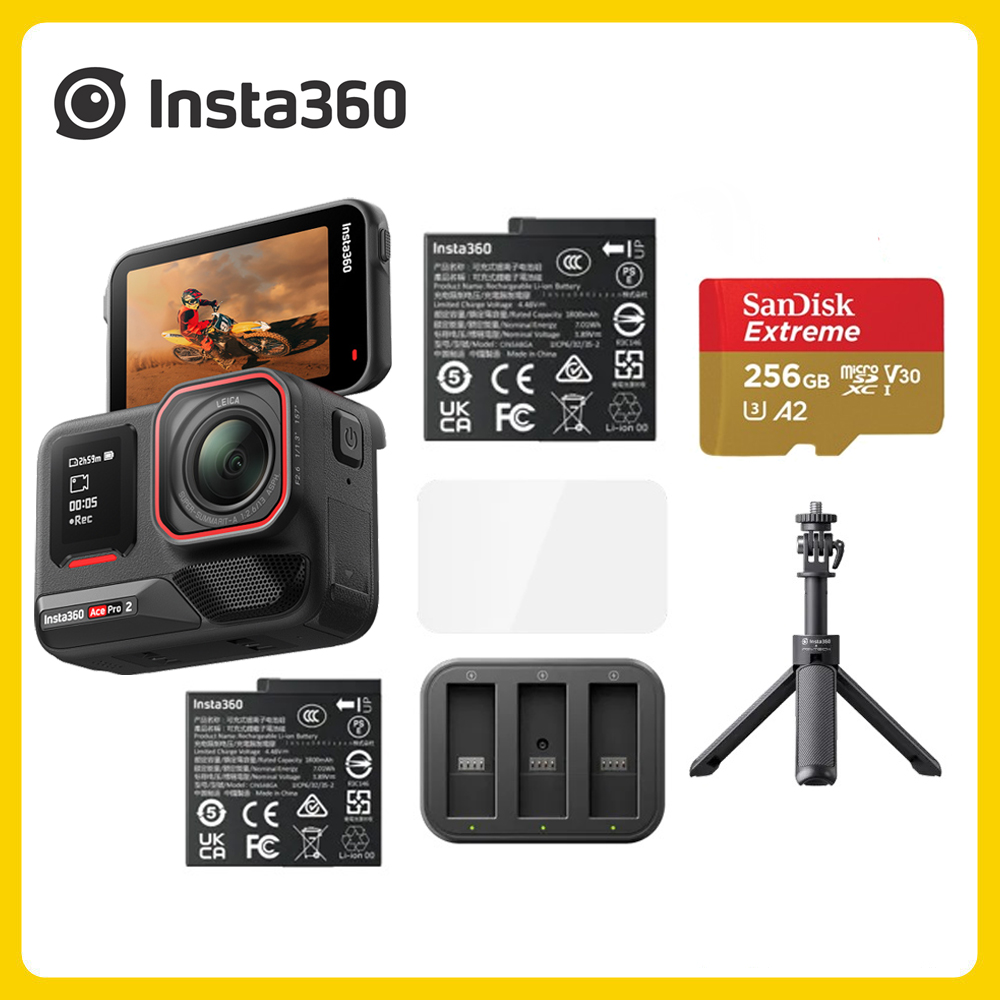 Insta360 Ace Pro 2 翻轉螢幕運動相機 單電版 創作者套裝 (先創公司貨)