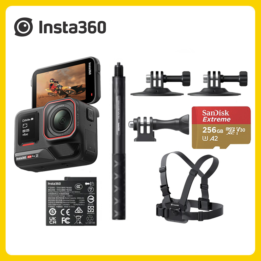 Insta360 Ace Pro 2 翻轉螢幕運動相機 單電版 冬季套裝 (先創公司貨)