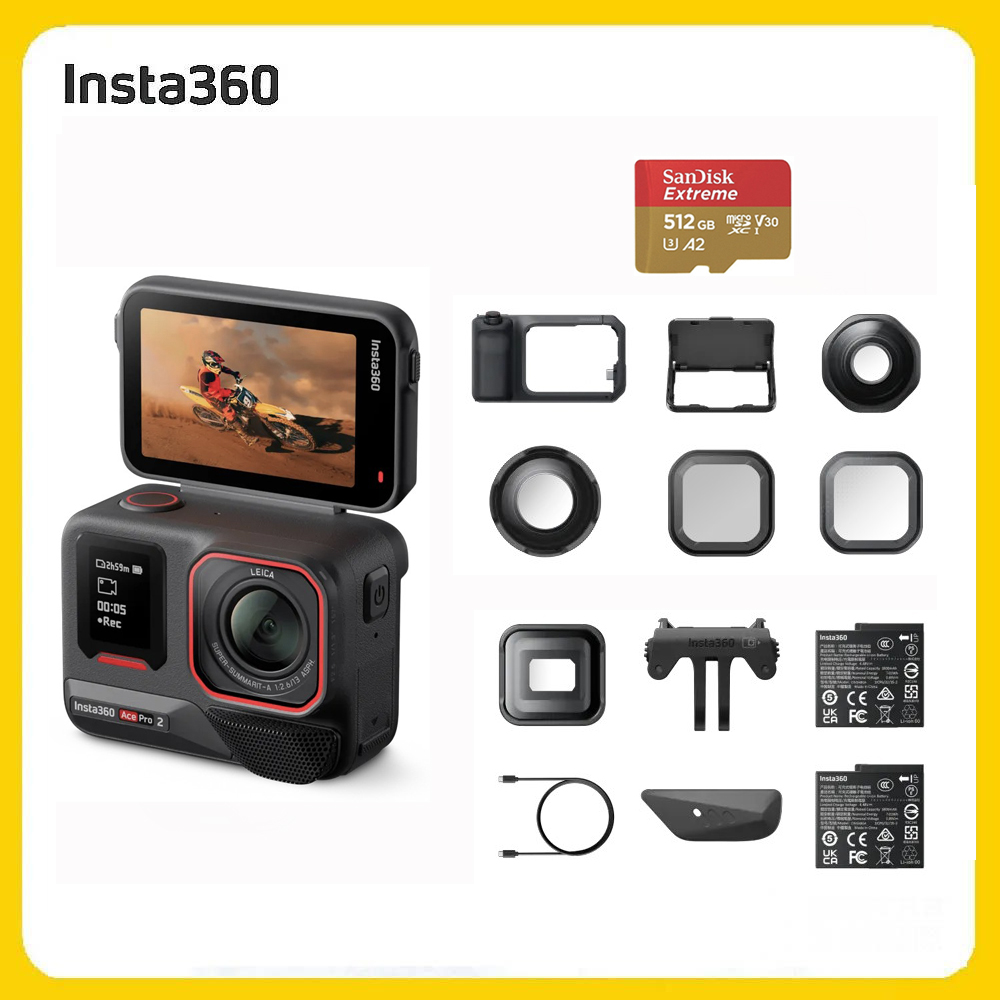 Insta360 Ace Pro 2 翻轉螢幕運動相機 影像大師套裝 (先創公司貨)（其他規格）