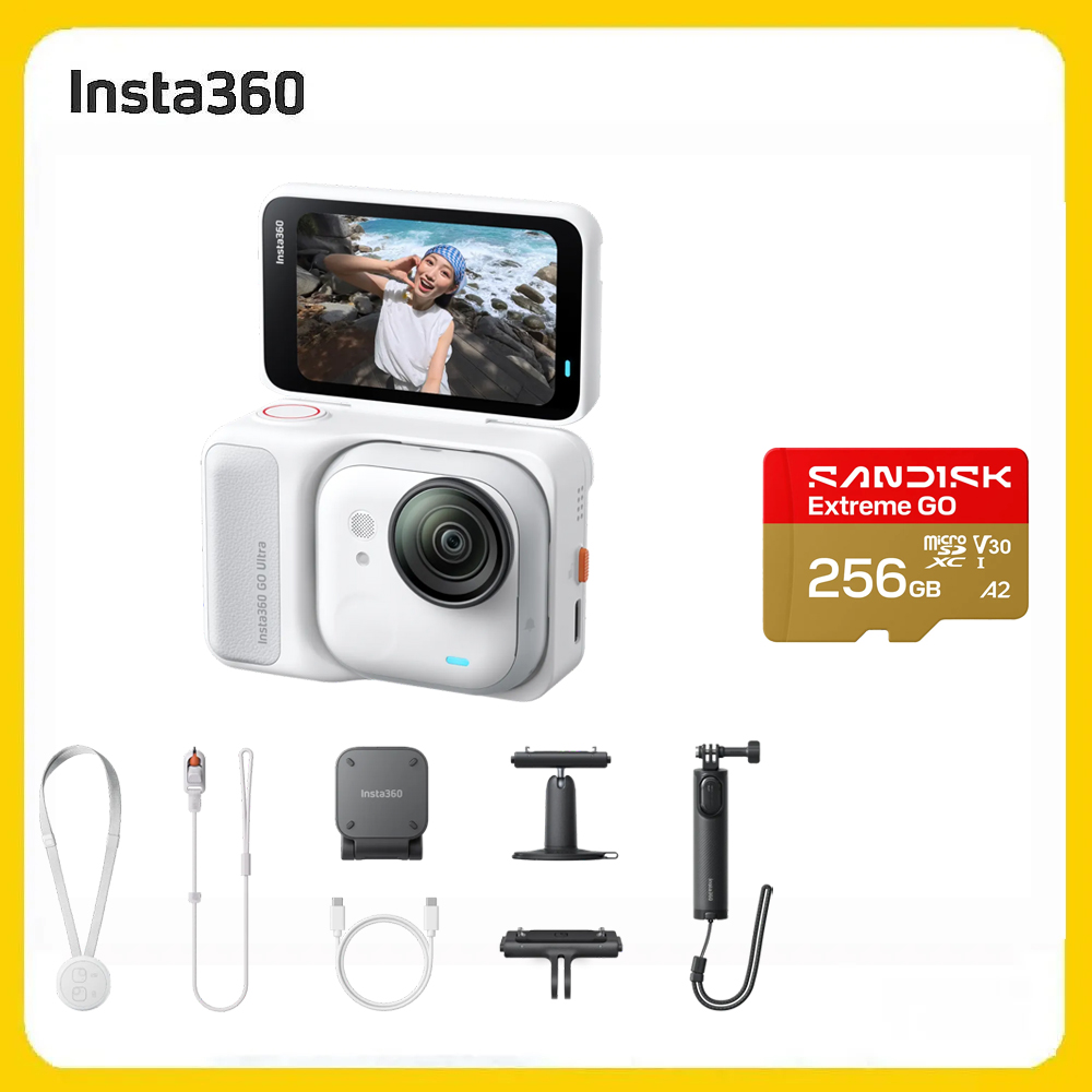 Insta360 GO Ultra 創作者套裝- 256G 靈動白 (先創公司貨)