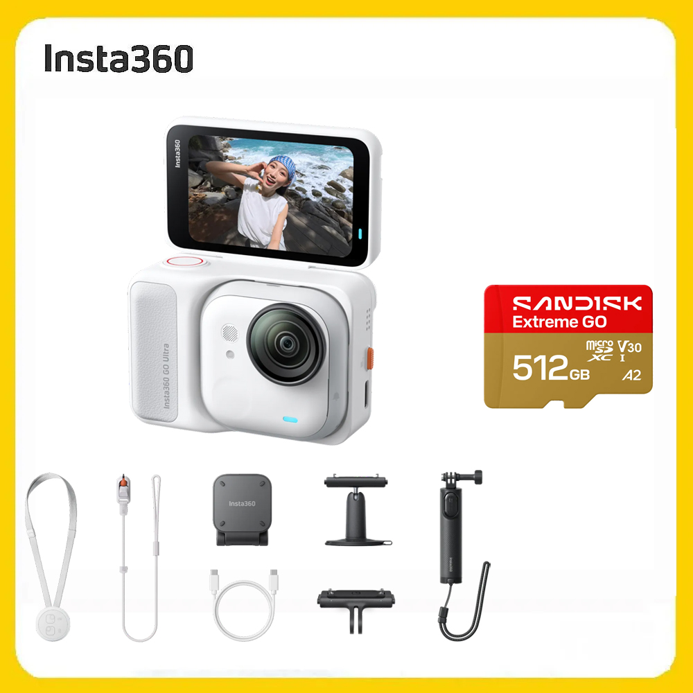 Insta360 GO Ultra 創作者套裝- 512G 靈動白 (先創公司貨)