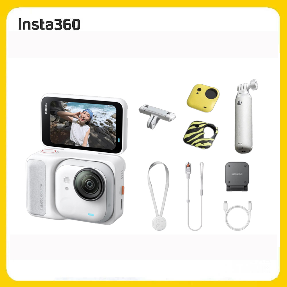 Insta360 GO Ultra 隨心拍個性套裝 - 靈動白 (先創公司貨)（其他規格）