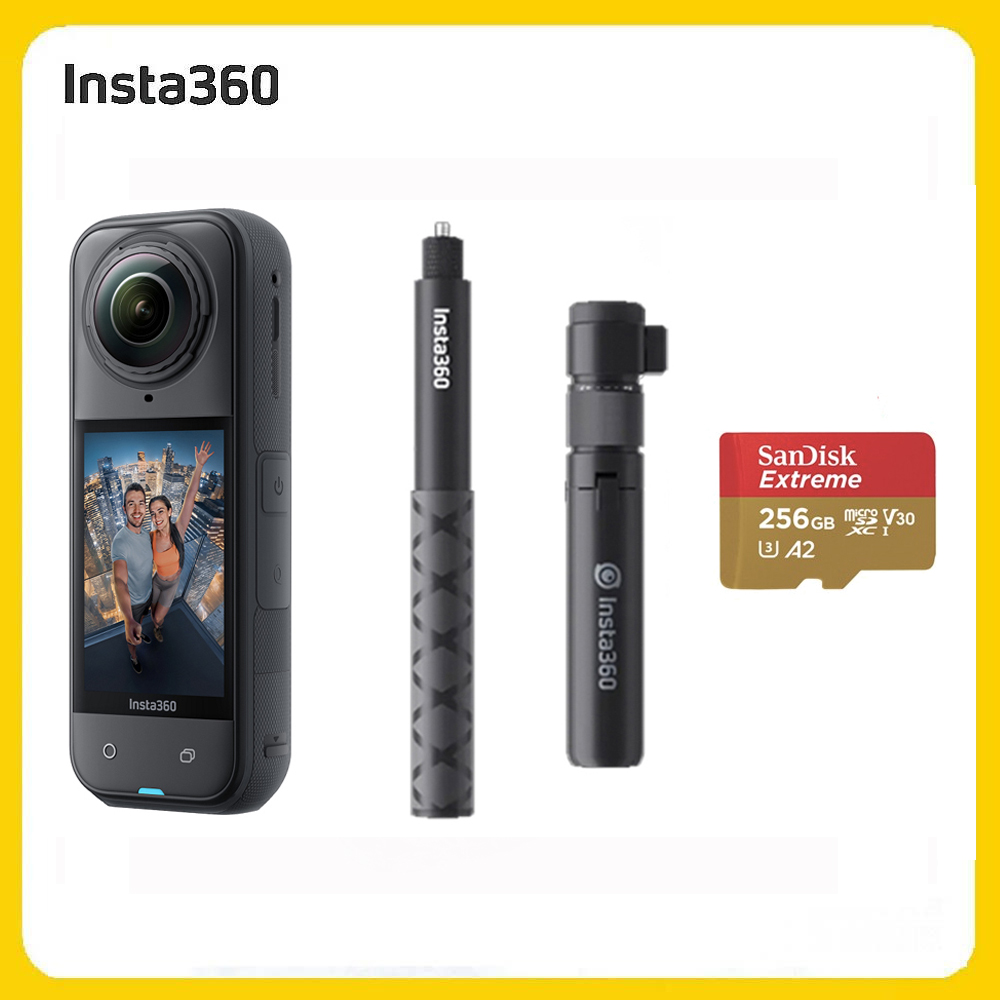 Insta360 X5 8K全景運動相機 標準版 子彈時間套裝組 (先創公司貨)