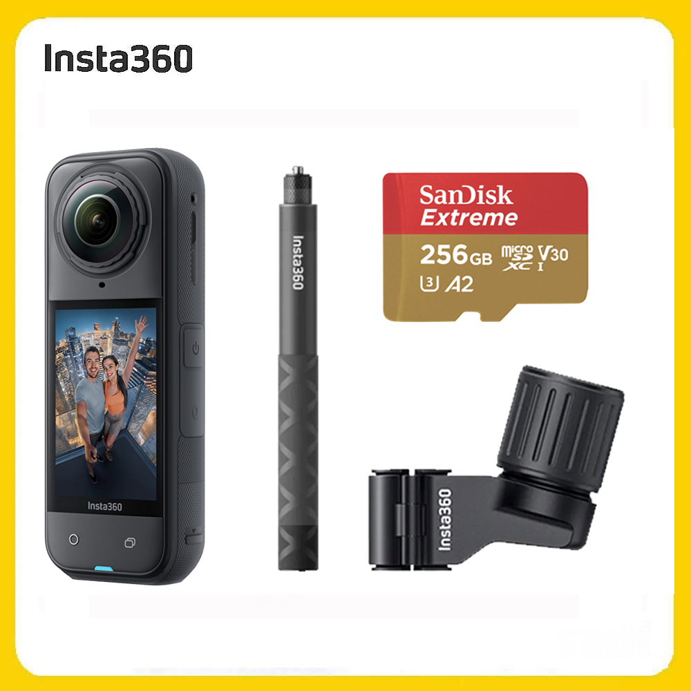 Insta360 X5 8K全景運動相機 標準版 滑雪杆支架組 (先創公司貨)
