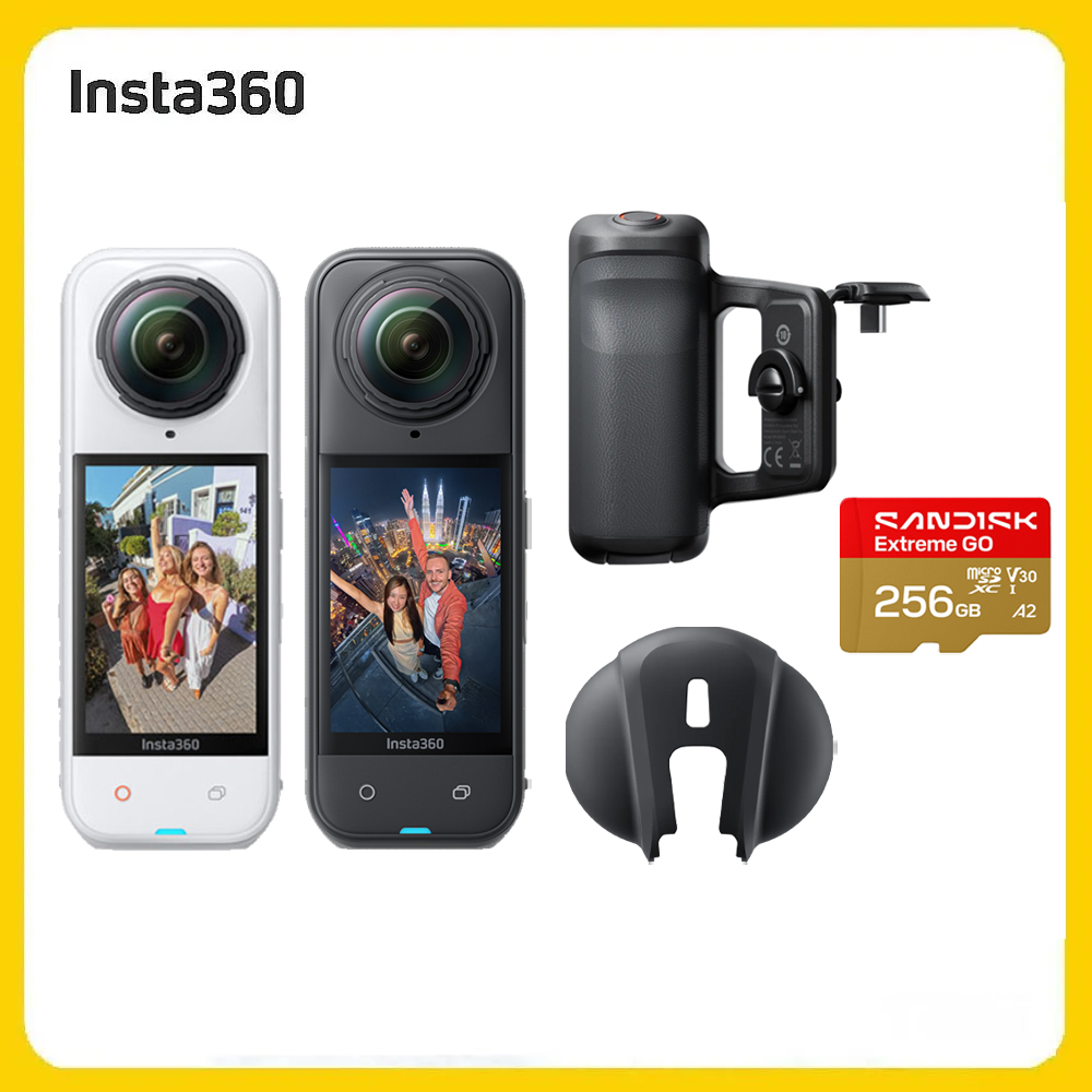 Insta360 X5 8K全景運動相機 街拍套裝+SanDisk 256G (先創公司貨)