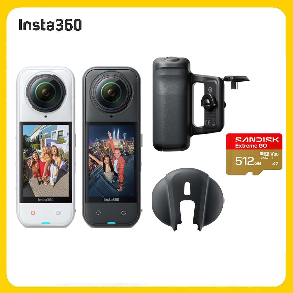 Insta360 X5 8K全景運動相機 街拍套裝+SanDisk 512G (先創公司貨)
