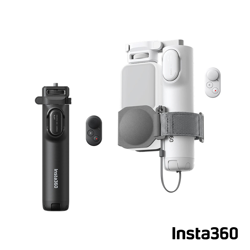 Insta360 X6 口袋折疊自拍桿(雲台遙控版)(標準版)(黑/白)