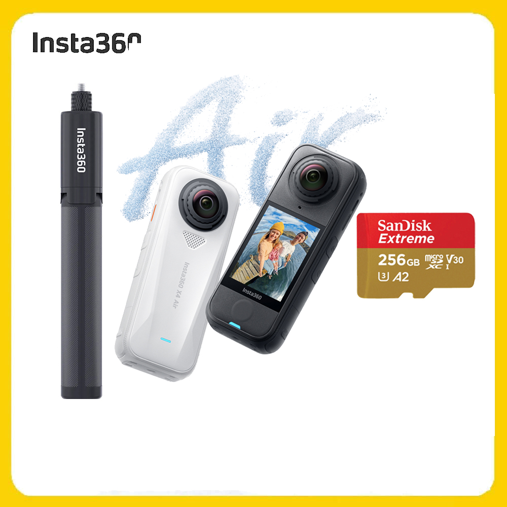 X4 Air 8K全景運動相機 256G標準套裝-三腳架自拍棒組 (先創公司貨)