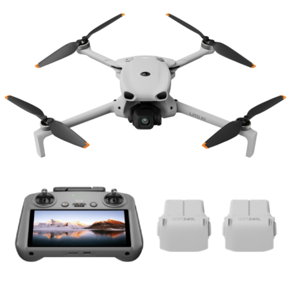 DJI 大疆 LITO X1 帶屏組暢飛套裝(RC2)含Care 2年版+128G 高速卡(LITOX1 公司貨)空拍機 / 無人機