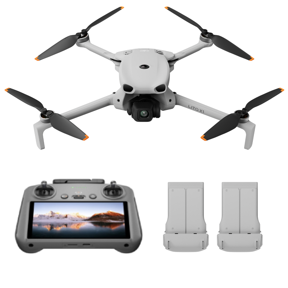 DJI 大疆 LITO X1 長續航帶屏組暢飛套裝(RC2)含Care 1年版+128G 高速卡(LITOX1 公司貨)空拍機 / 無人機