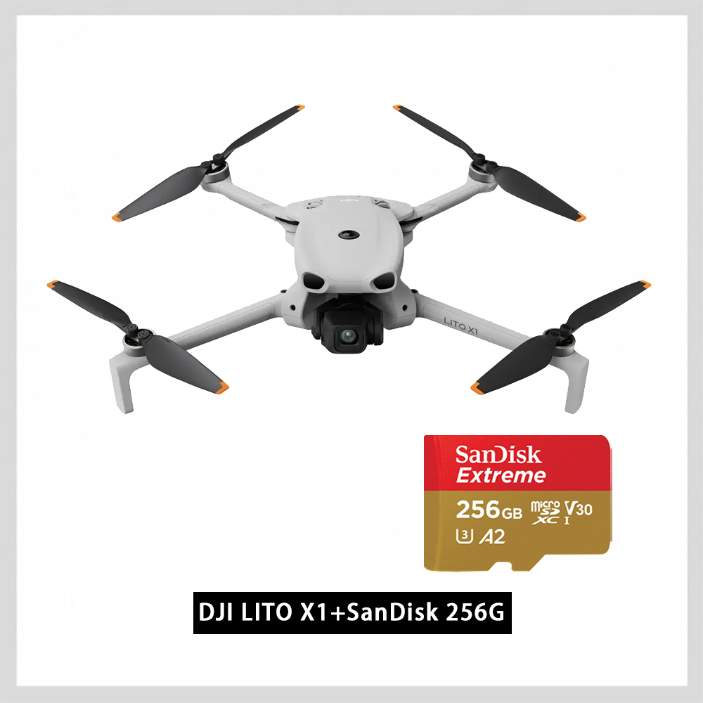 DJI 大疆 LITO X1+SanDisk 256G 空拍機/無人機 |免註冊|全向避障|自帶內存 公司貨