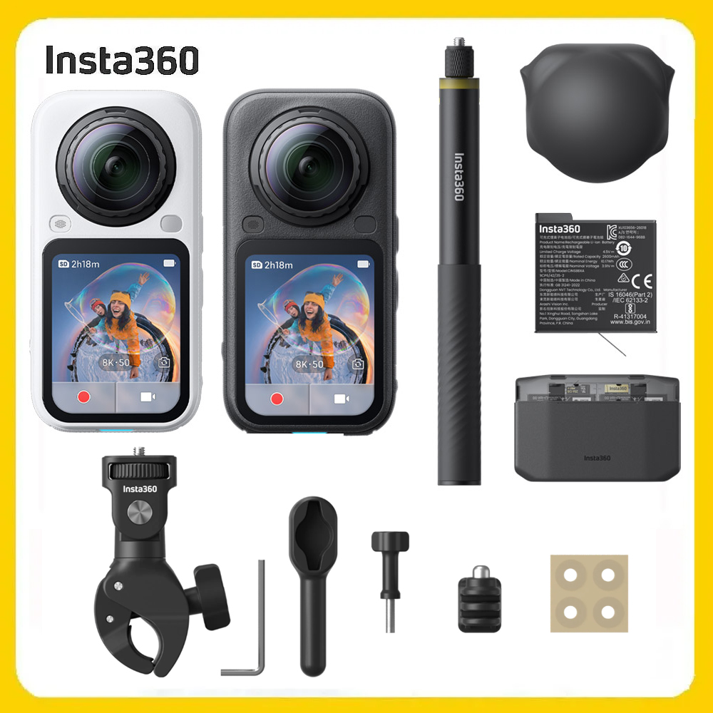 Insta360 X6 8K全景運動相機 萬能套裝+重型夾具 (先創公司貨)