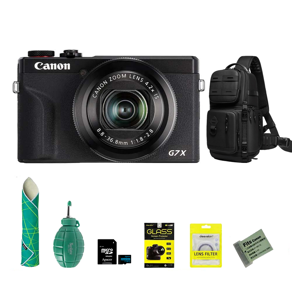 Canon 佳能 PowerShot G7X Mark III 數位相機 黑色 G7XM3 超值組 (公司貨)