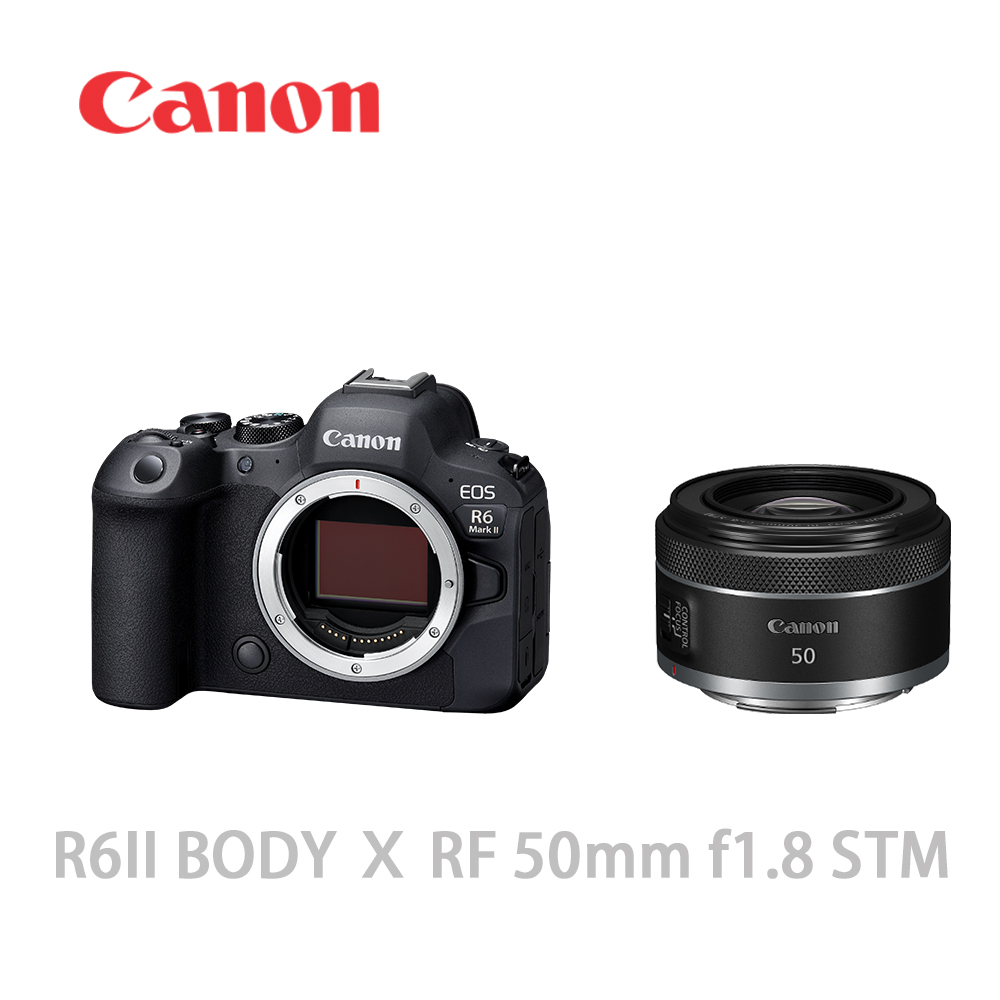 Canon EOS R6 Mark II &amp; RF 50mm F1.8 人像鏡組 (公司貨)