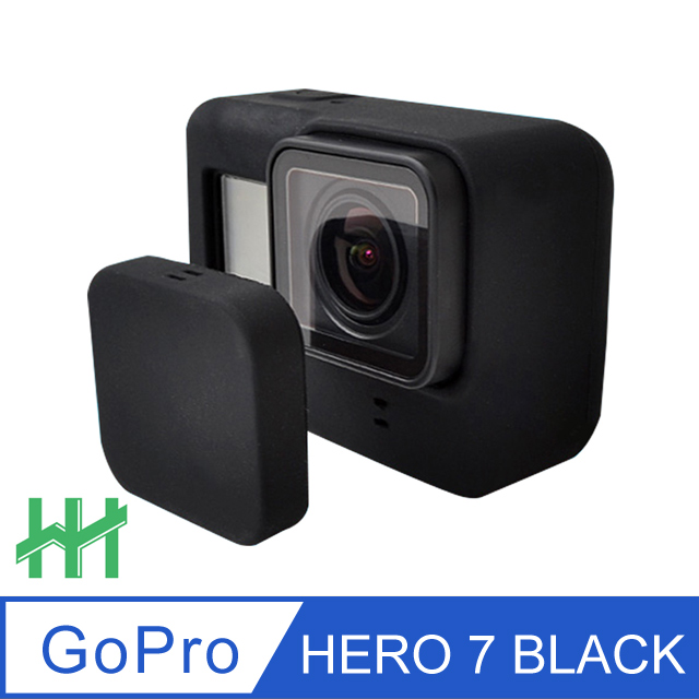 GoPro HERO7 矽膠護套+鏡頭蓋(黑) - PChome 24h購物