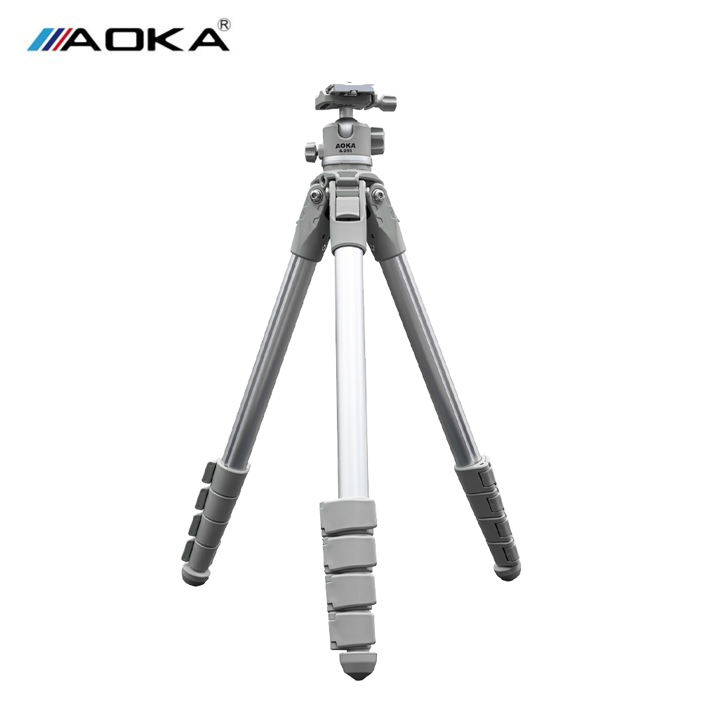 AOKA A-255 旅行專業攝影三腳架 銀色